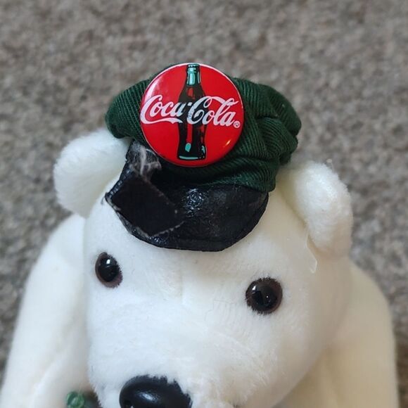 Pre-loved Coca Cola‎ Bean Bag Plush Polar Bear ©1997 - Picture 5 of 10
